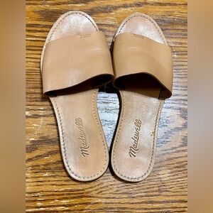 Madewell Cognac Slide Sandals